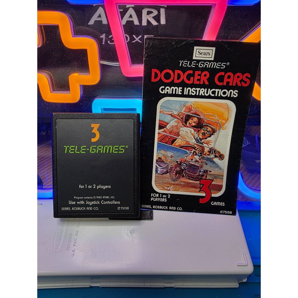Dodger Cars + Manual for Atari 2600 / Sears Telegames